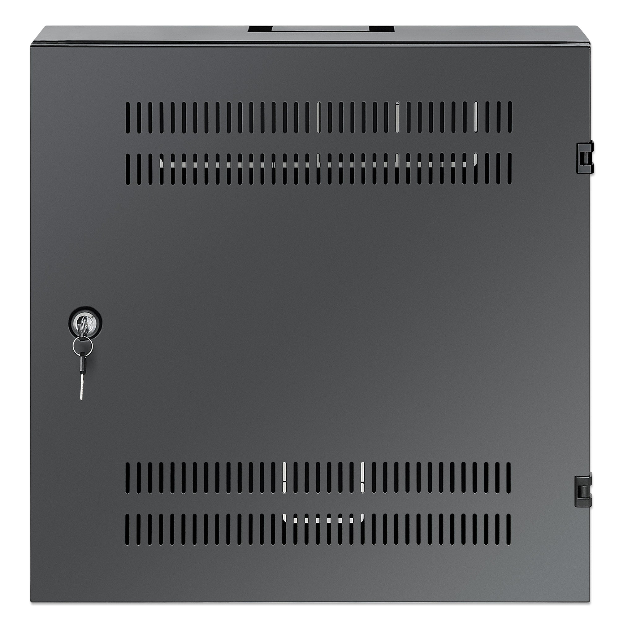 Intellinet Low-Profile 19" wall-mount cabinet, 4U horizontal + 2U vertical rails, black — view 3