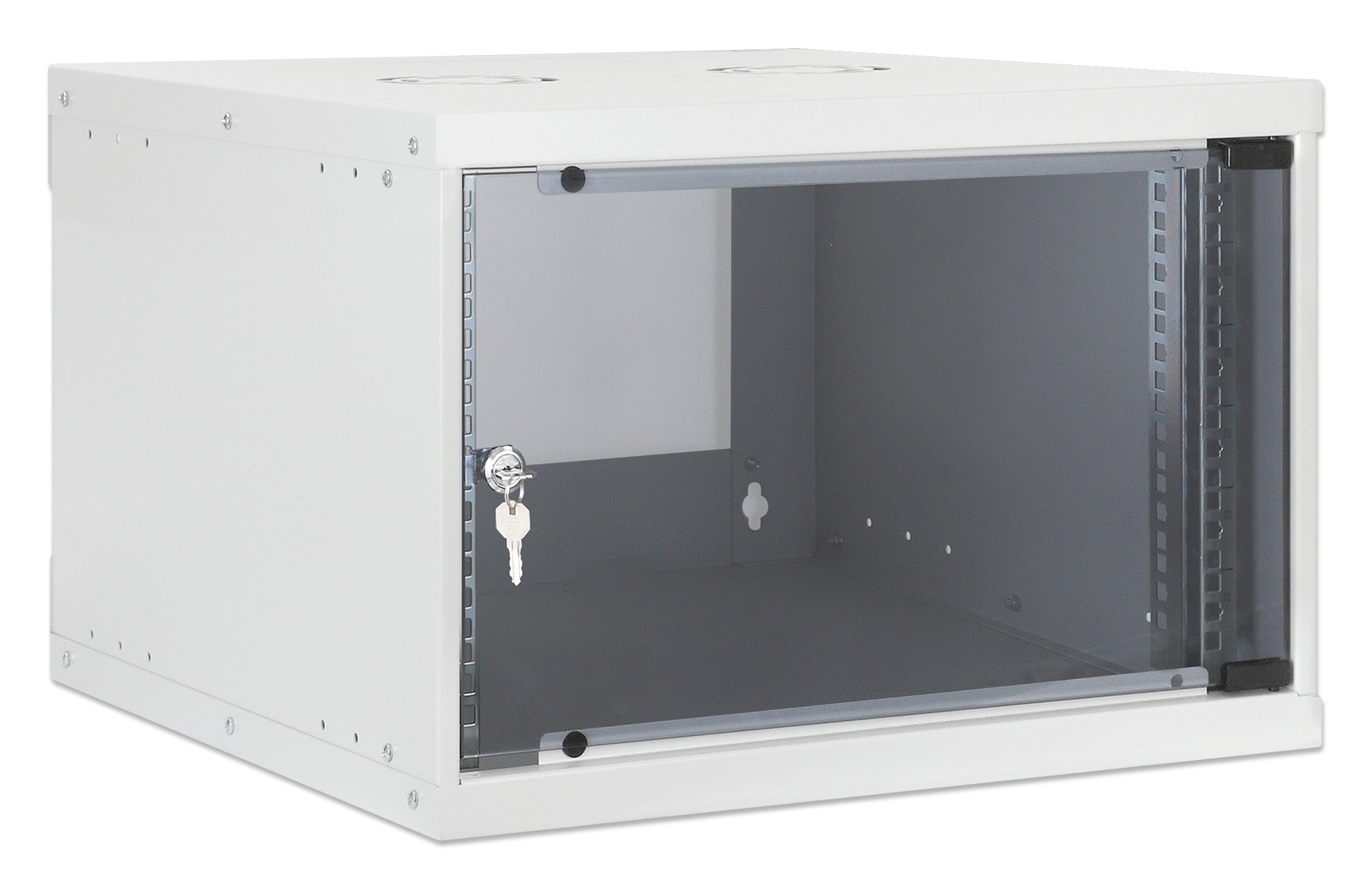 Intellinet Basic Line 6U 19" wall-mount network cabinet, 540 × 400 mm (W × D), flat-packed, grey — view 2