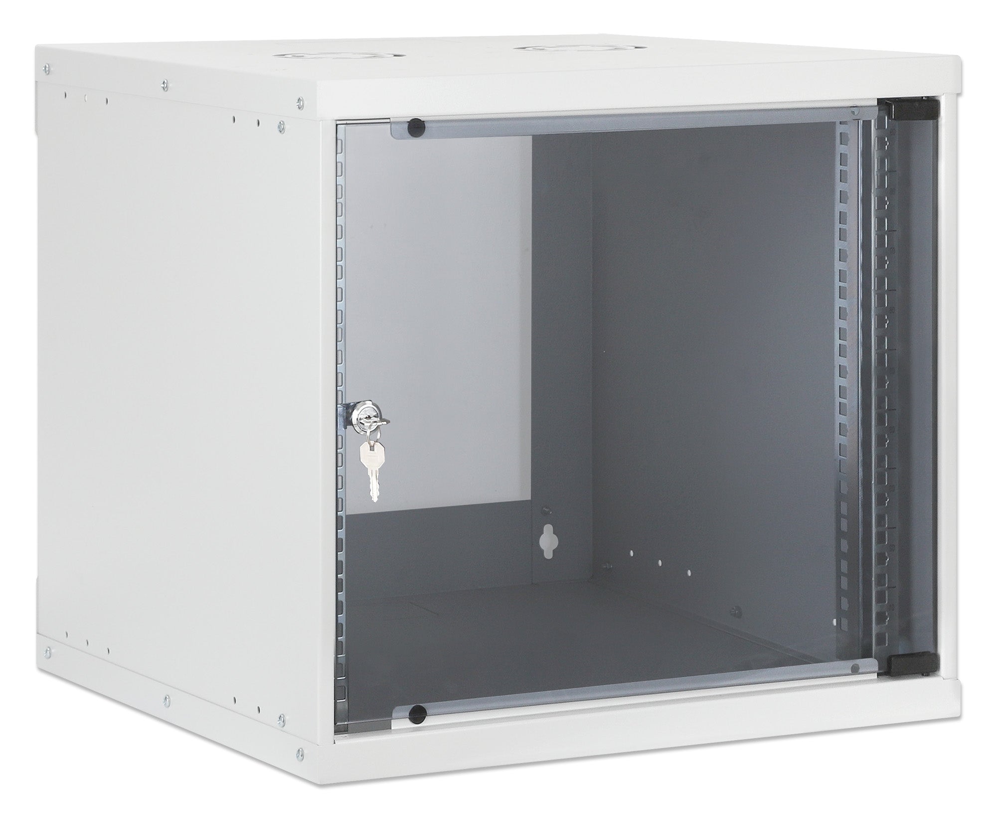 Intellinet Basic Line 9U 19" wall-mount network cabinet, 540 × 400 mm (W × D), flat-packed, grey — view 2