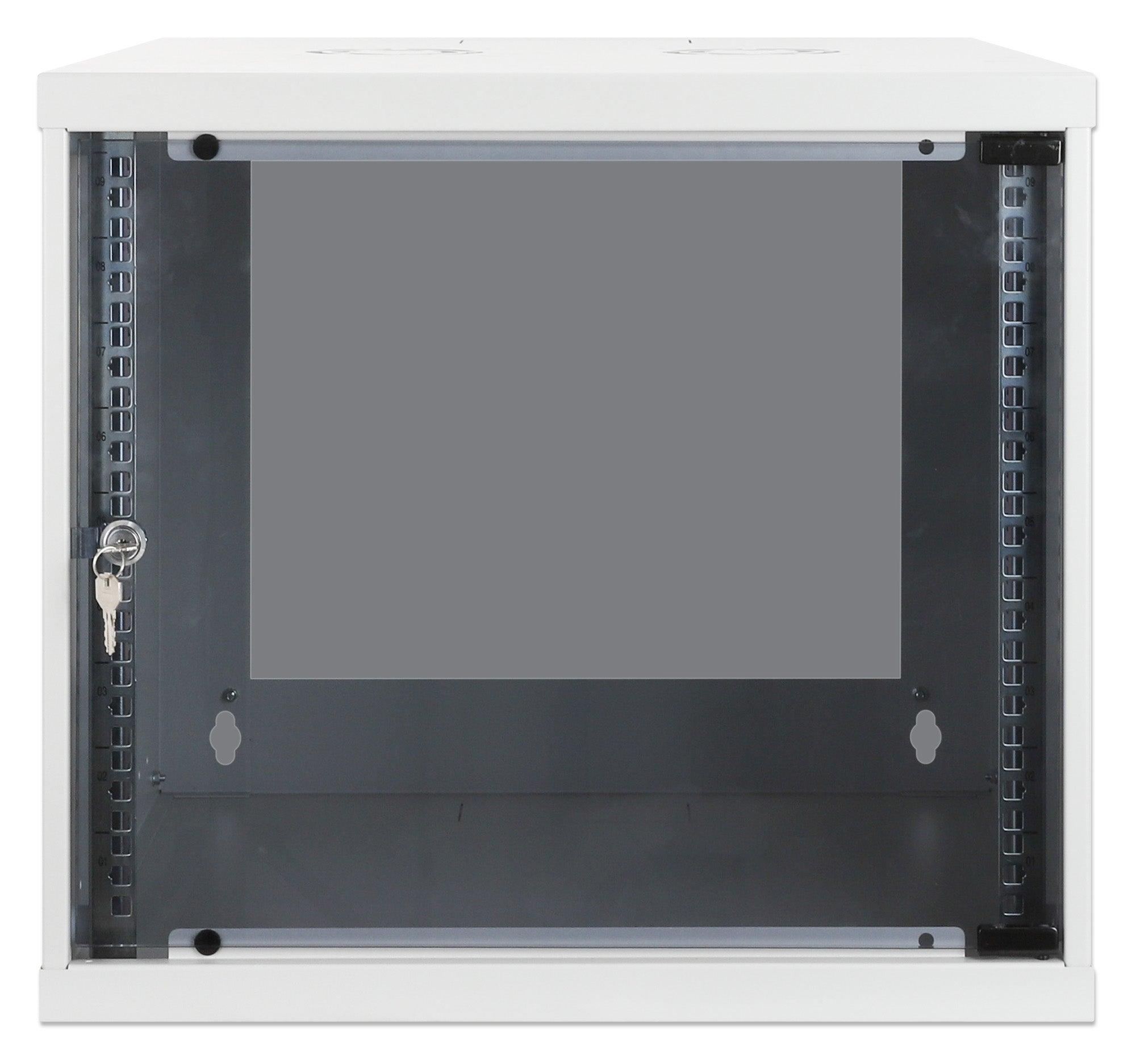 Intellinet Basic Line 9U 19" wall-mount network cabinet, 540 × 400 mm (W × D), flat-packed, grey — view 3