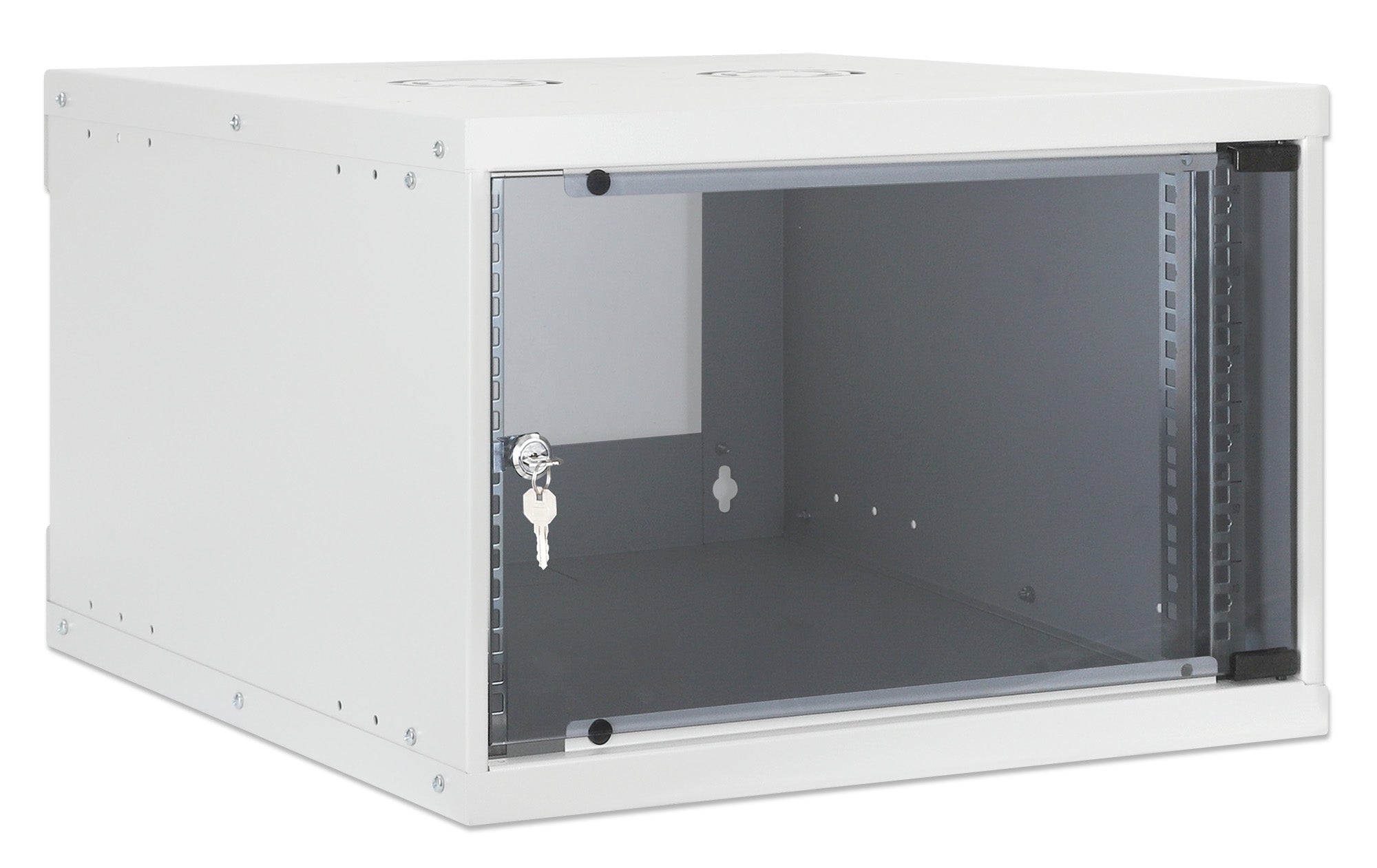 Intellinet Basic Line 6U 19" wall-mount network cabinet, 540 × 560 mm (W × D), flat-packed, grey — view 2