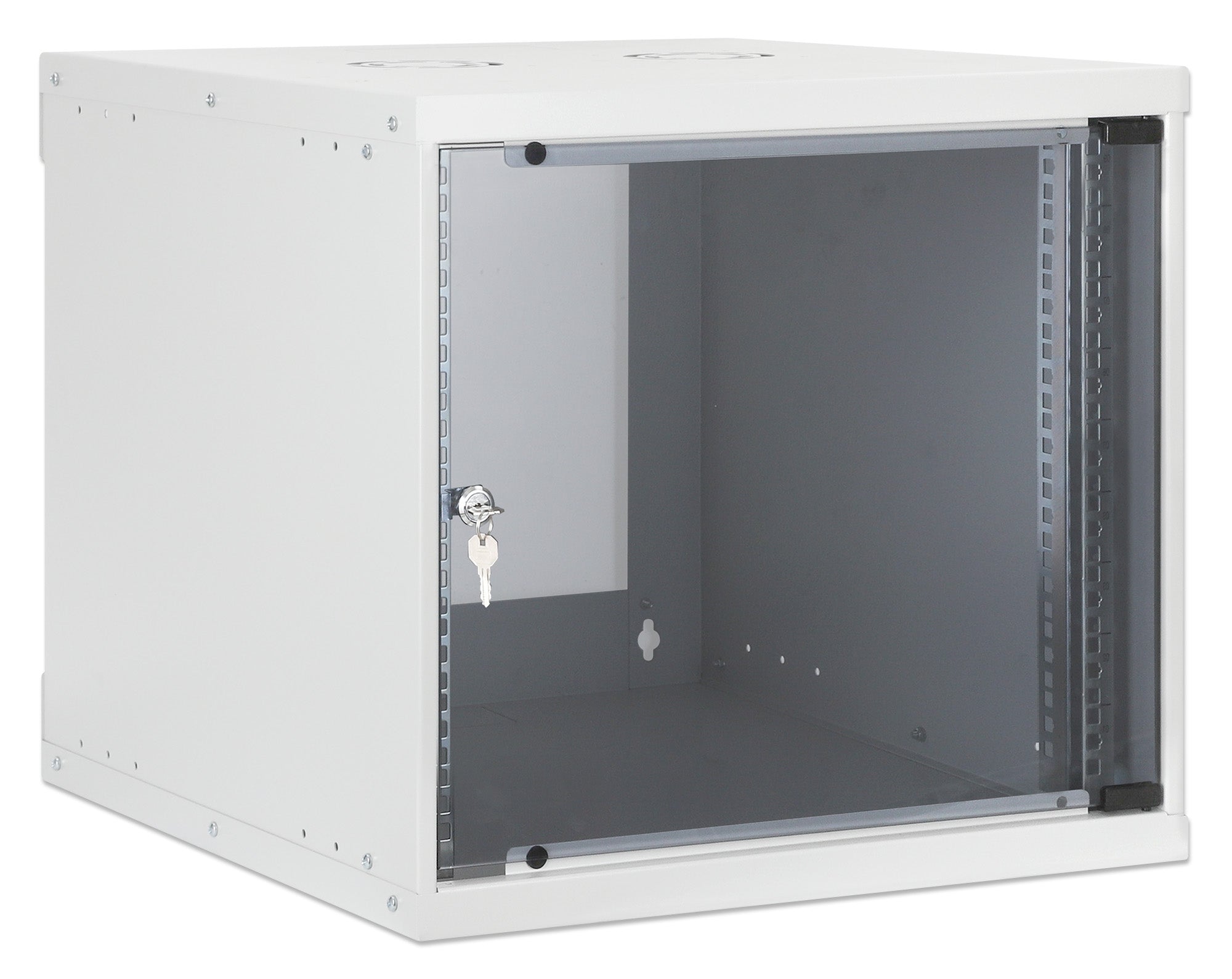 Intellinet Basic Line 9U 19" wall-mount network cabinet, 540 × 560 mm (W × D), flat-packed, grey — view 2