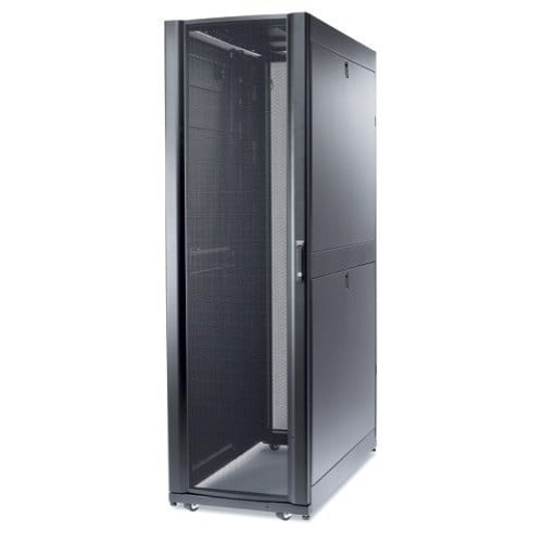 Dell NetShelter SX 42U 600 mm × 1200 mm server rack enclosure with sides, black — view 2