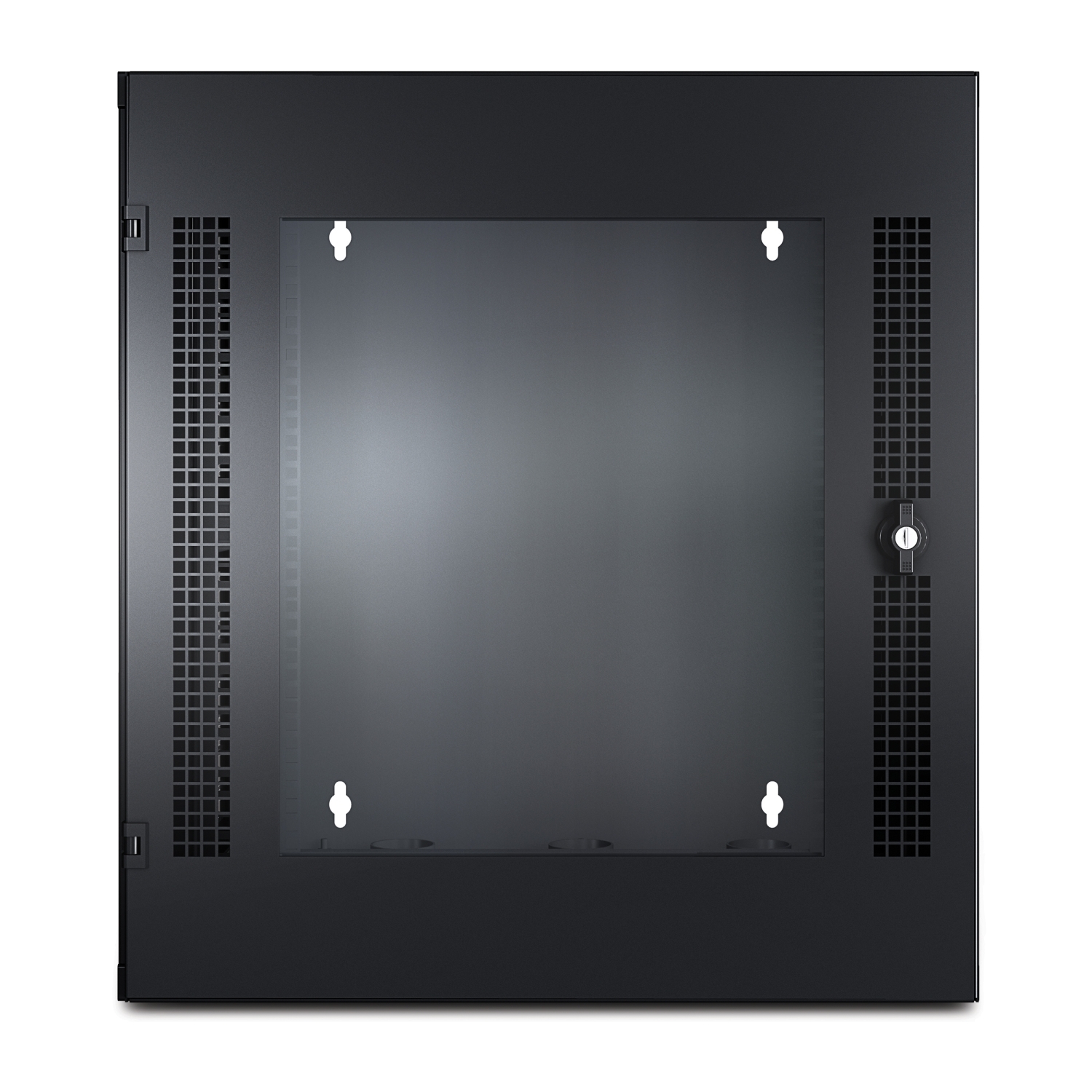 APC NetShelter WX 13U wall-mount cabinet, server depth, double-hinged, glass door, black