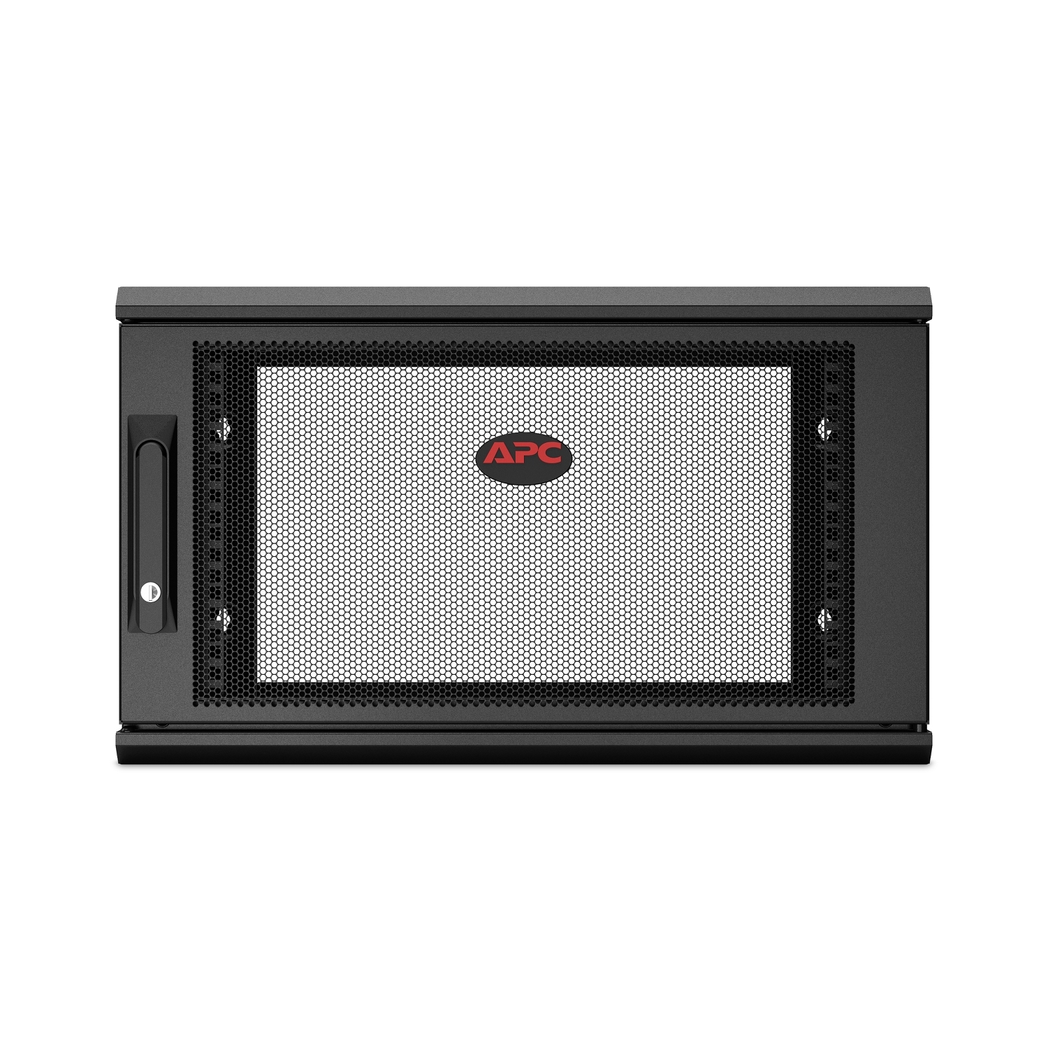 APC NetShelter WX 6U wall-mount cabinet, switch depth, perforated door, black — view 3