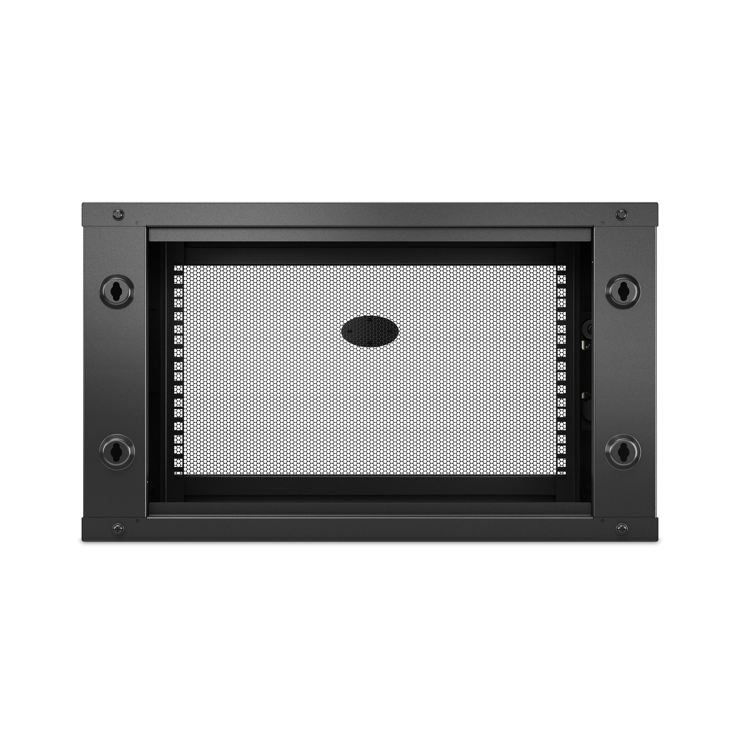 APC NetShelter WX 6U wall-mount cabinet, server depth, perforated door, black — view 3