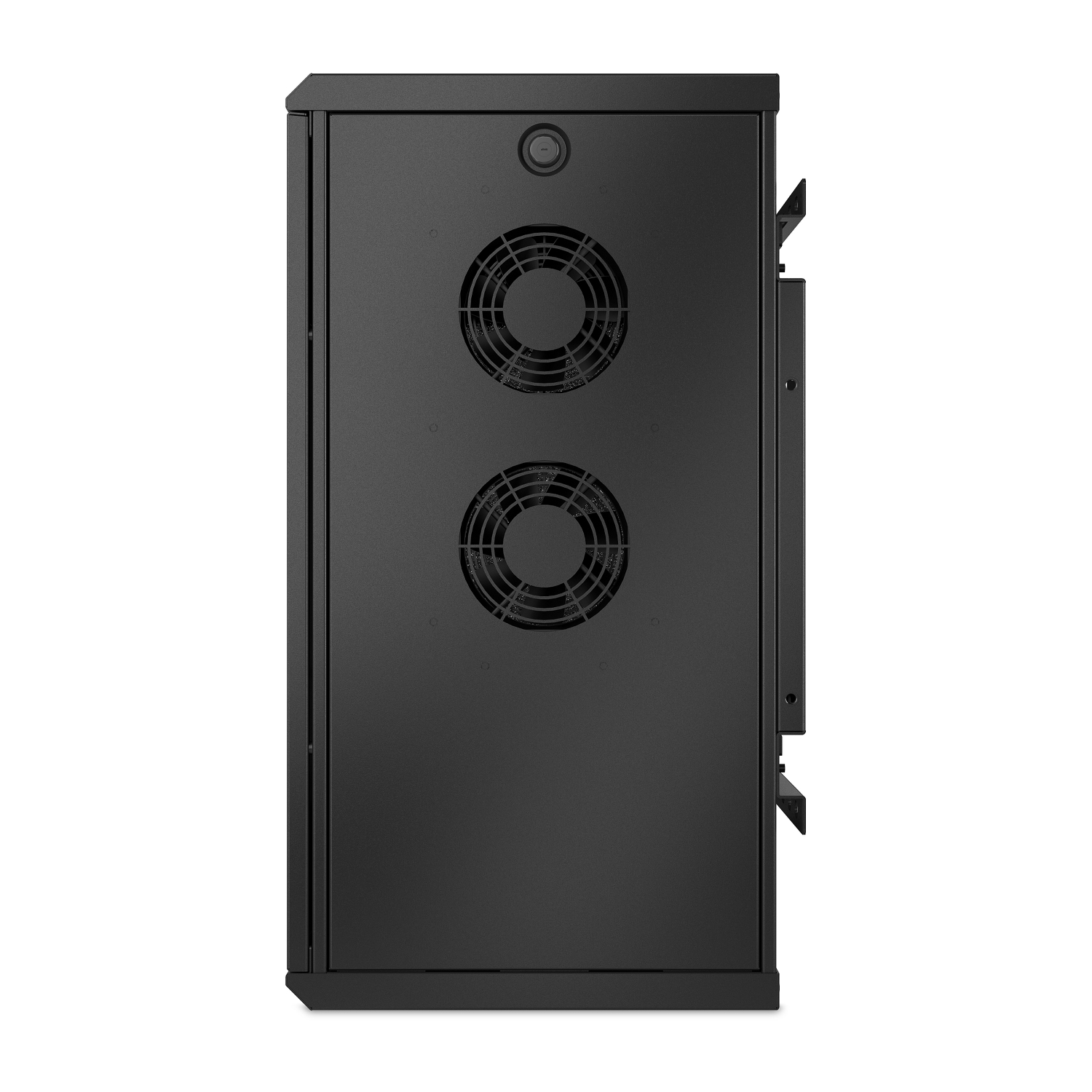 APC NetShelter 6U low-profile wall-mount cabinet, server depth, 230 V fan, black — view 3