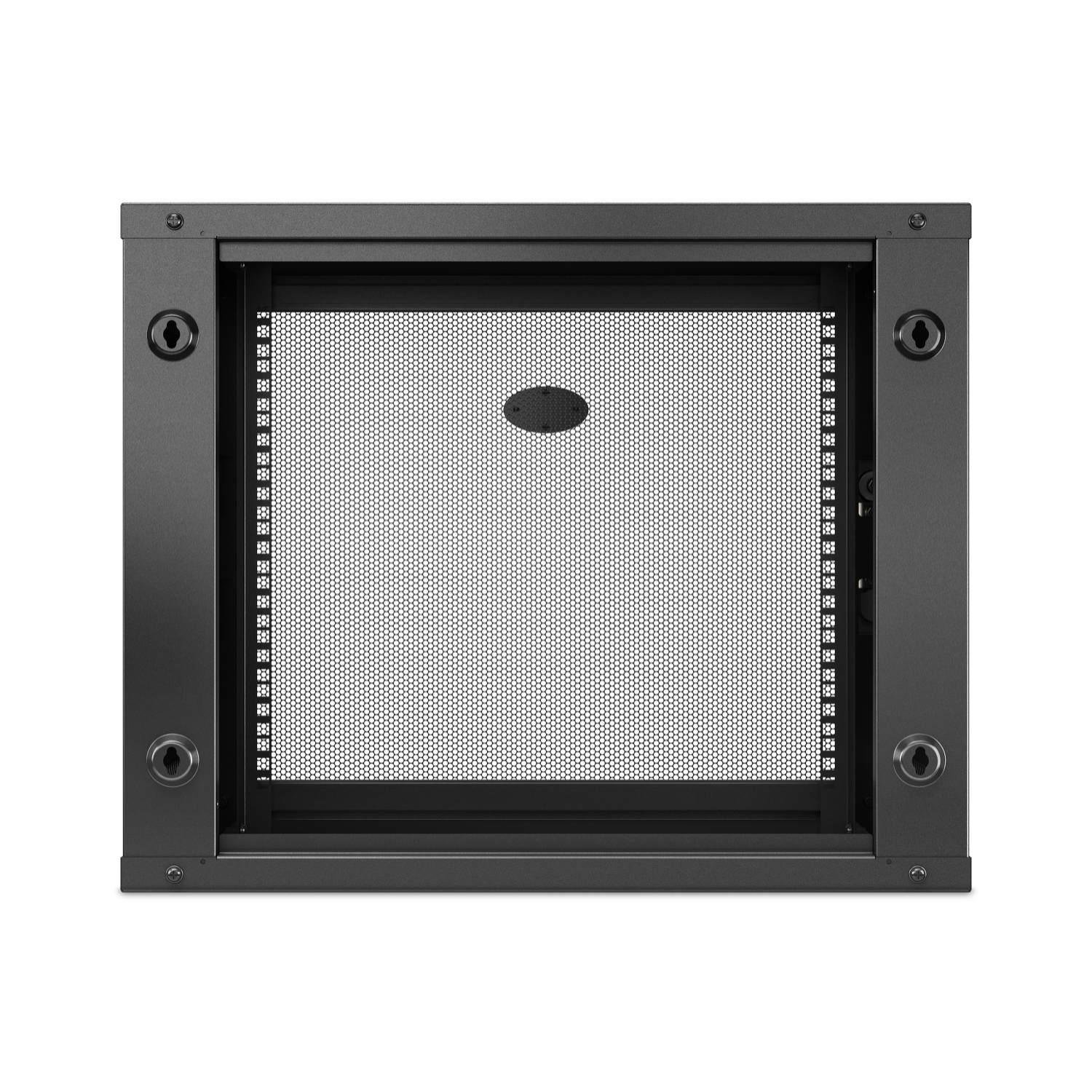 APC NetShelter WX 9U wall-mount cabinet, server depth, perforated door, black — view 3