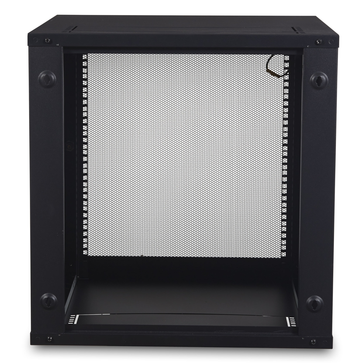 APC NetShelter WX 12U wall-mount cabinet, server depth, perforated door, unassembled, black — view 2