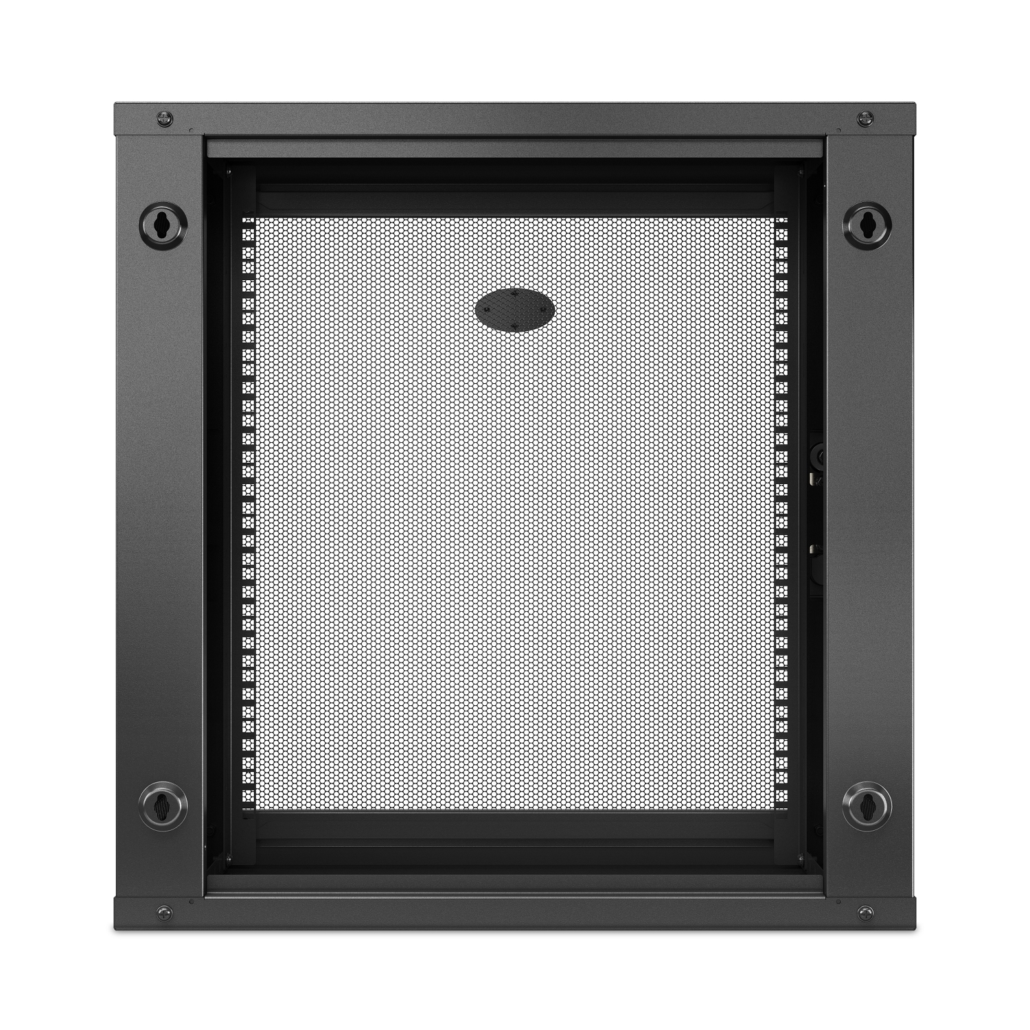 APC NetShelter WX 12U wall-mount cabinet, server depth, perforated door, black — view 3
