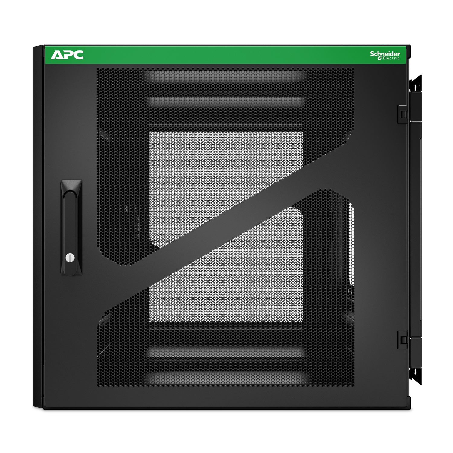 APC NetShelter 12U wall-mount cabinet, UPS depth, side-mount, black — view 3