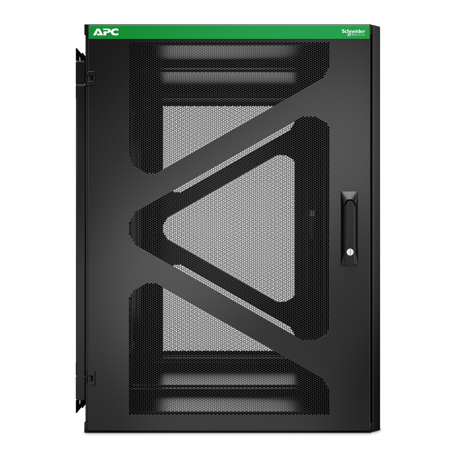 APC NetShelter 18U wall-mount cabinet, UPS depth, side-mount, black — view 2