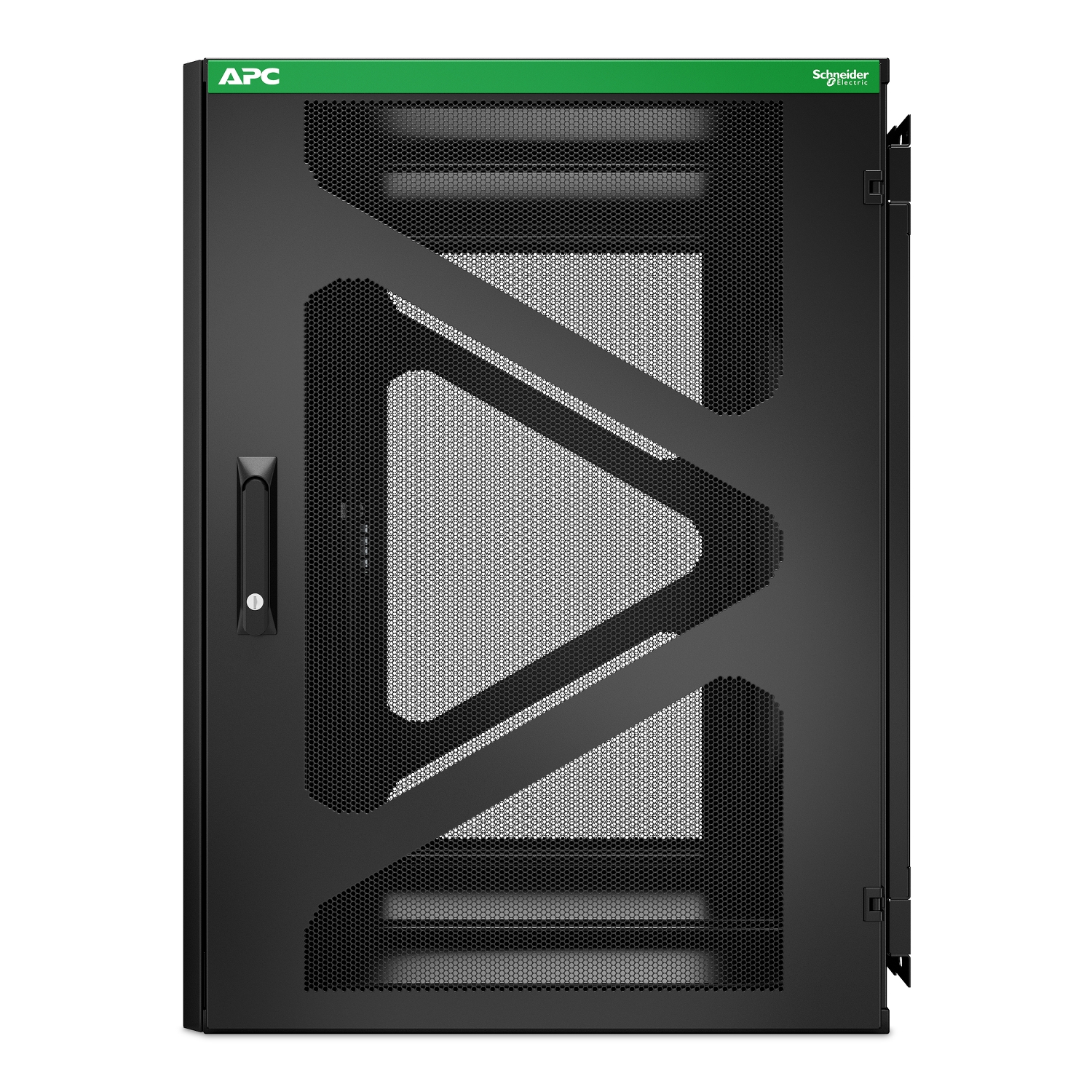 APC NetShelter 18U wall-mount cabinet, UPS depth, side-mount, black — view 3
