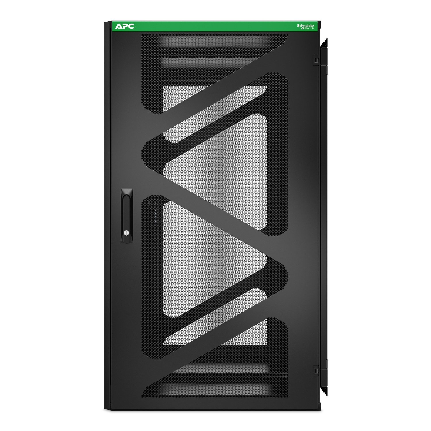 APC NetShelter 24U wall-mount cabinet, UPS depth, side-mount, black — view 3