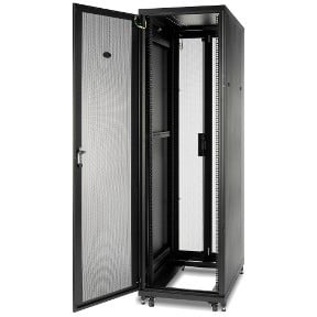 APC NetShelter SV 42U 600 mm × 1060 mm server rack enclosure, without sides, black