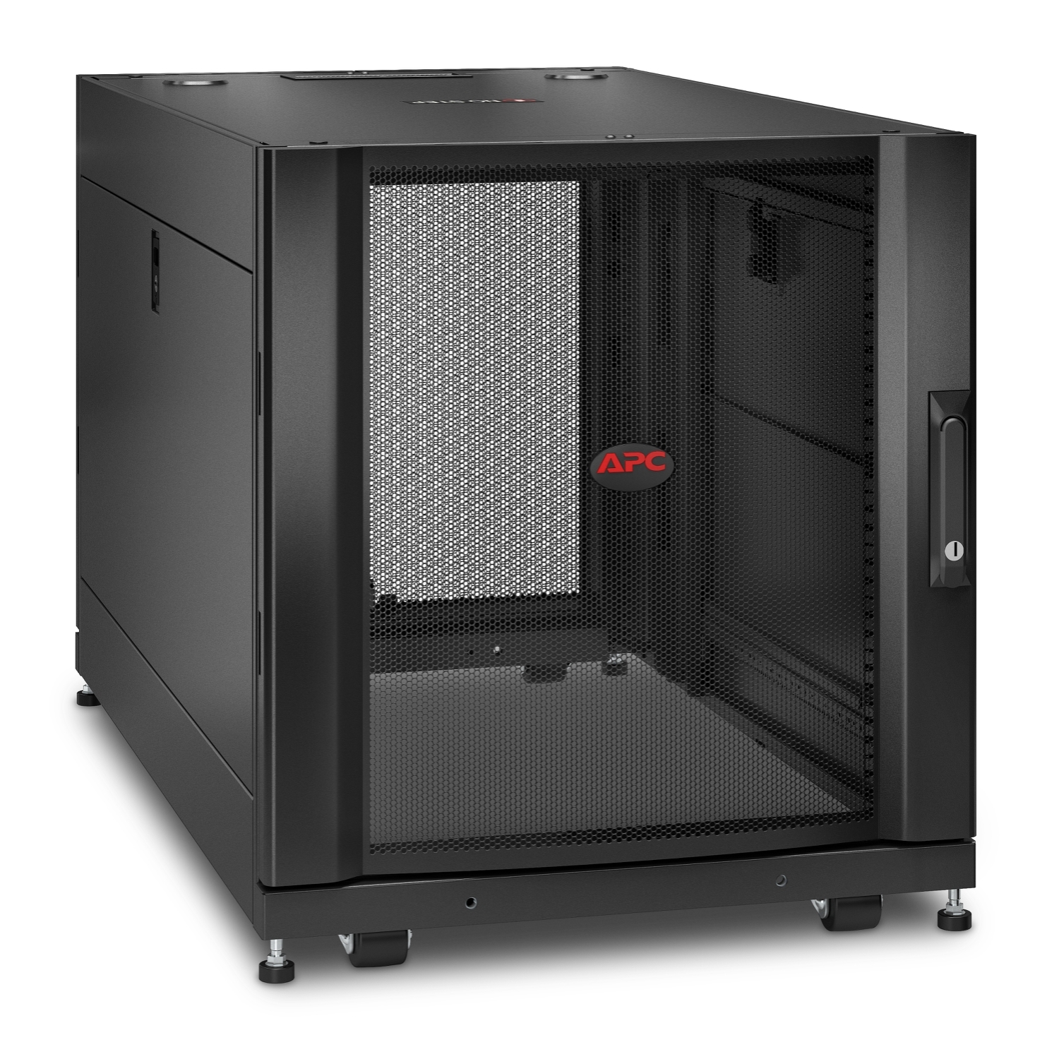 APC NetShelter SX 12U 600 mm × 1070 mm server rack enclosure, with sides, black — view 2