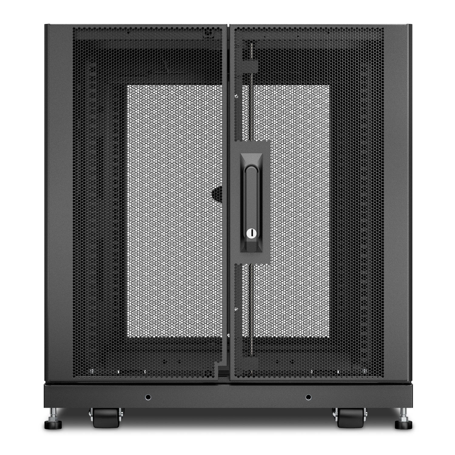 APC NetShelter SX 12U 600 mm × 1070 mm server rack enclosure, with sides, black — view 3