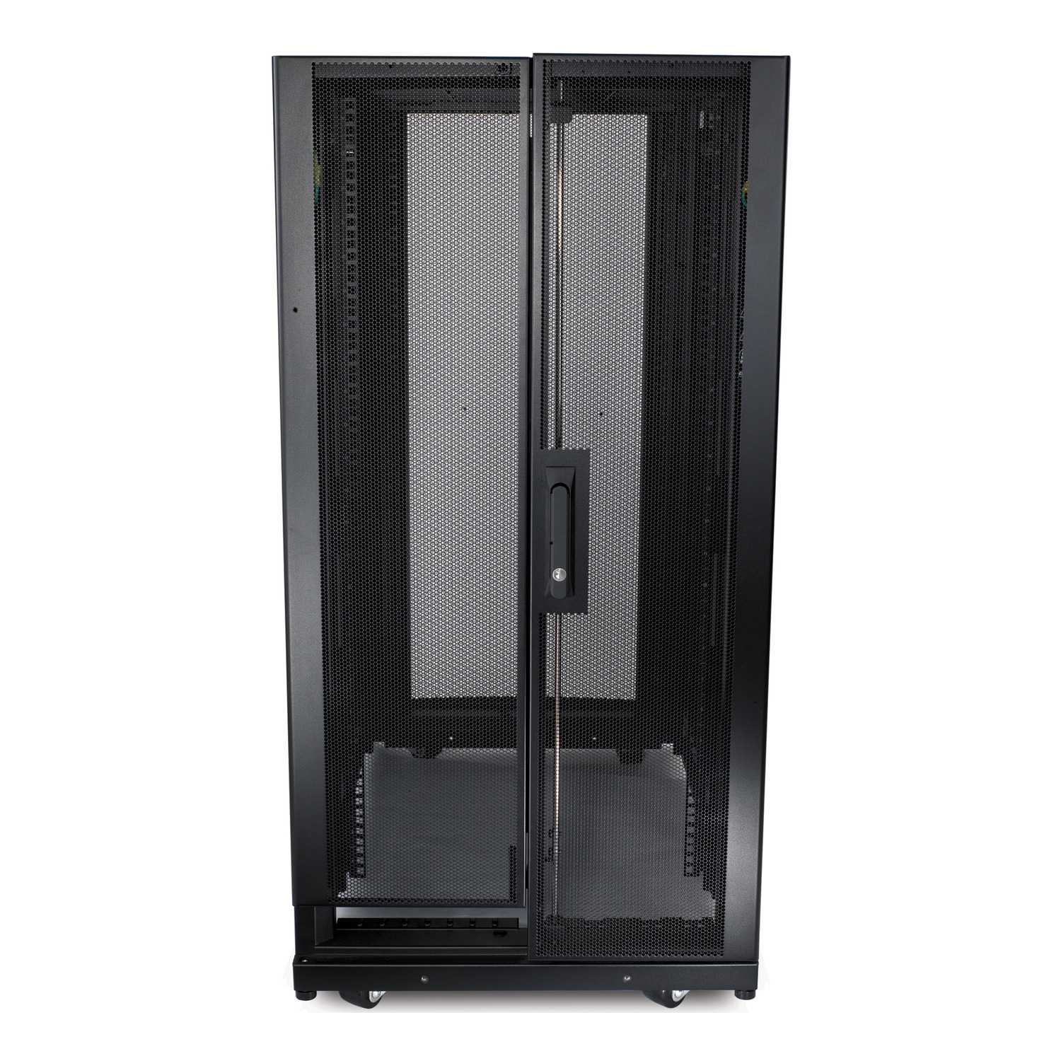 APC NetShelter SX 24U 600 mm × 1070 mm server rack enclosure, with sides, black — view 3