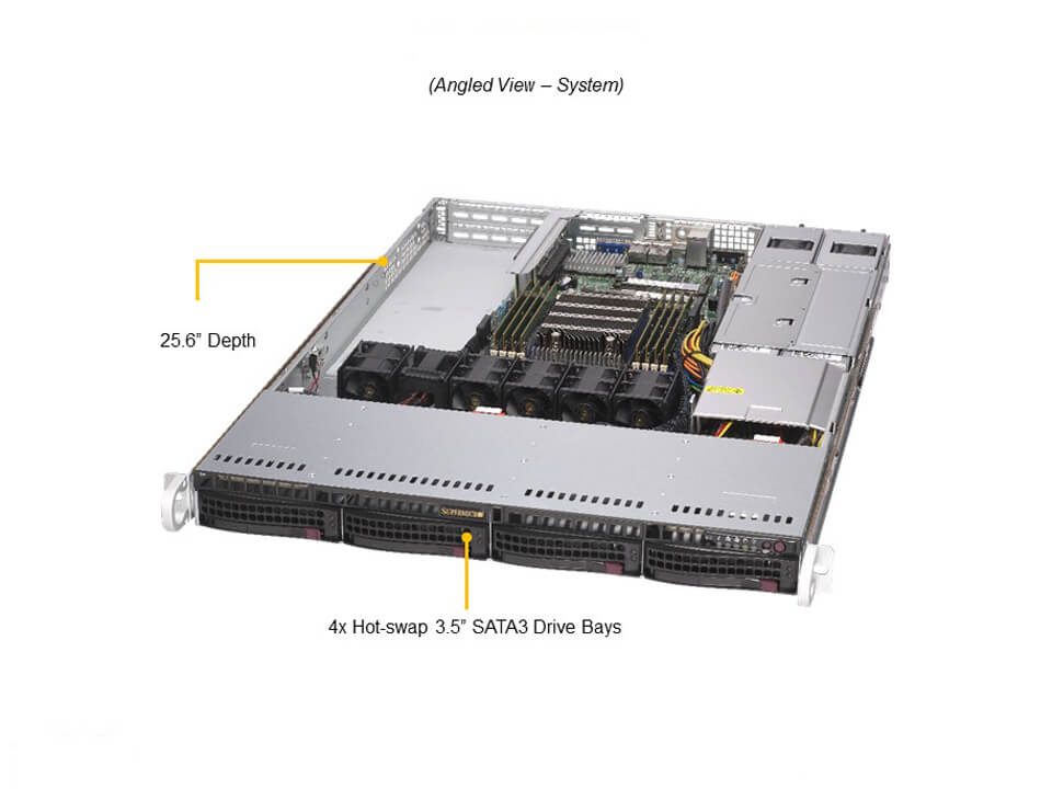 Supermicro AS-1014S-WTRT — angle view