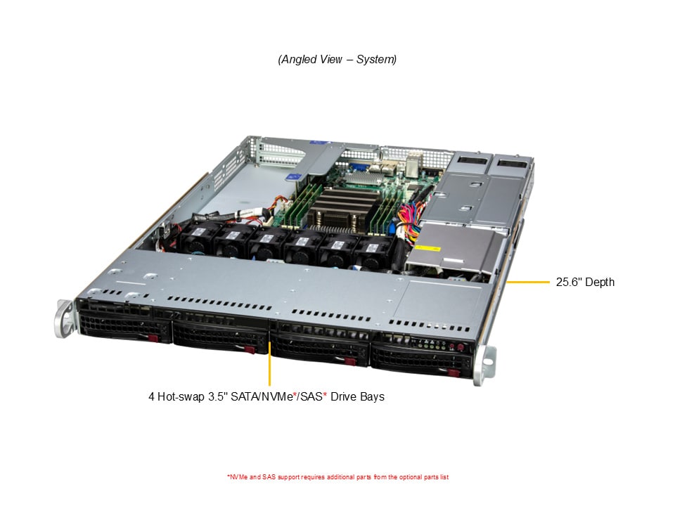 Supermicro AS-1015SV-WTNRT — angle view