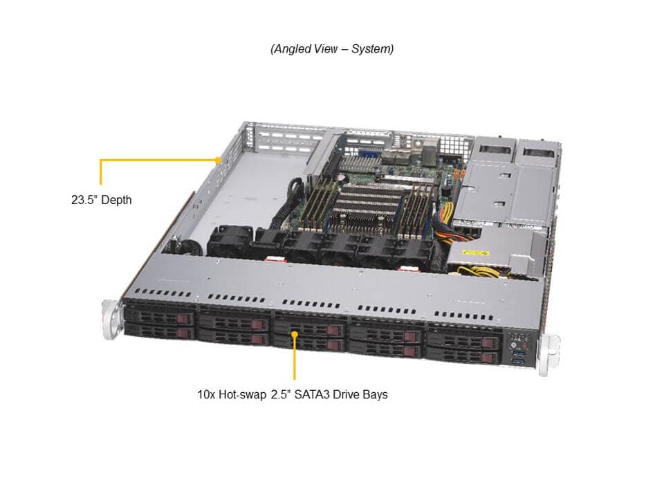 Supermicro AS-1114S-WTRT — angle view