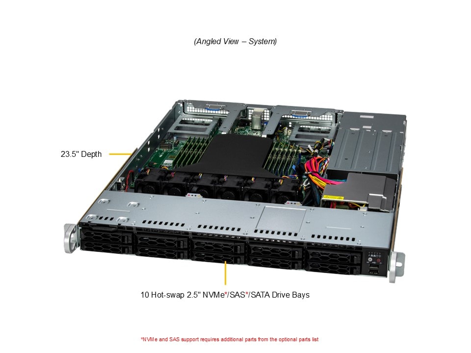 Supermicro AS-1115CS-TNR — angle view