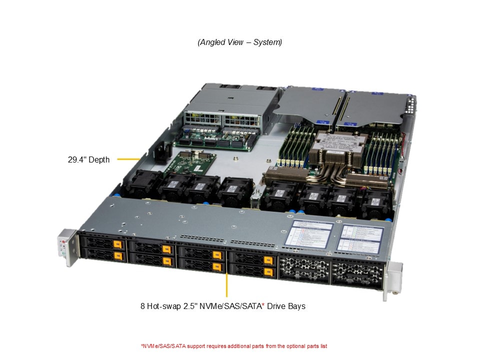Supermicro AS-1116CS-TN — angle view