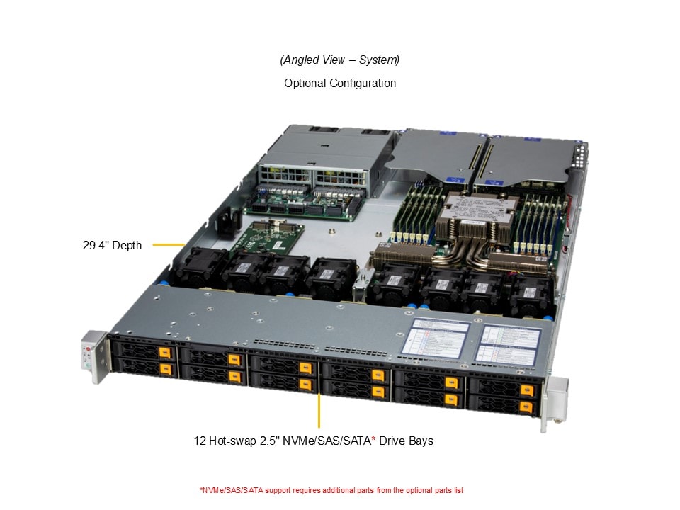 Supermicro AS-1116CS-TN — front view