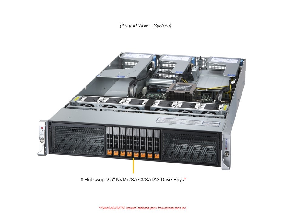 Supermicro AS-2115HV-TNRT — angle view