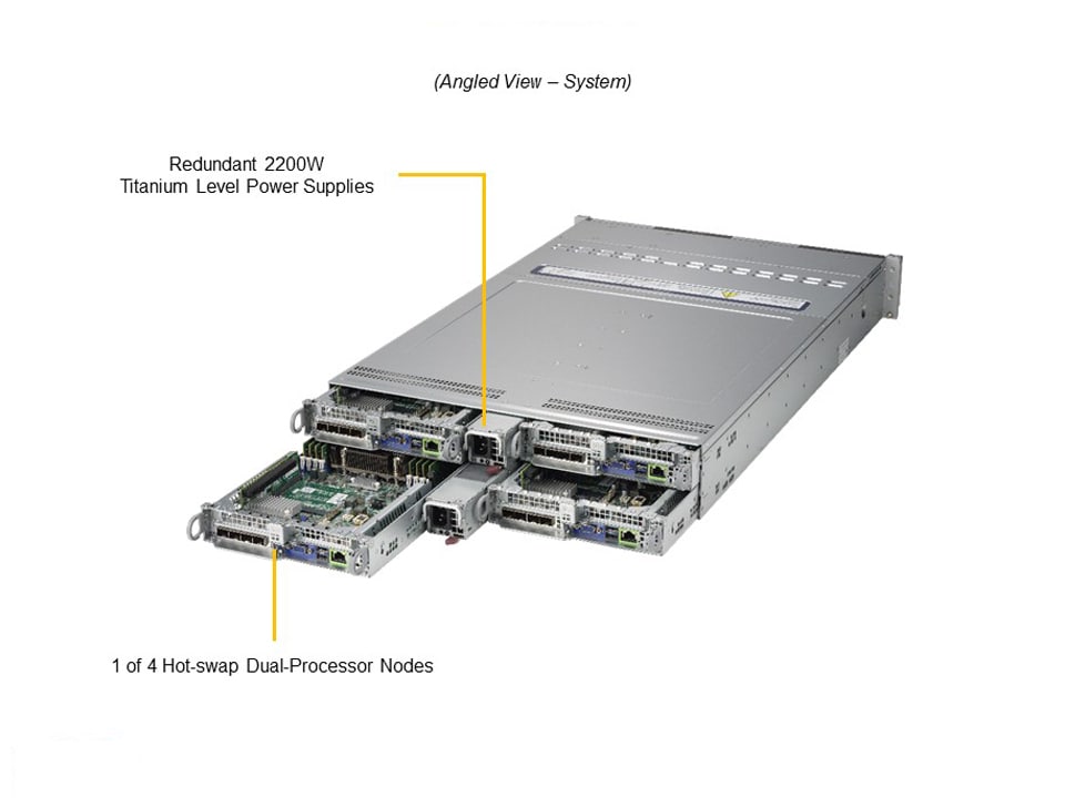Supermicro AS-2124BT-HTR — angle view