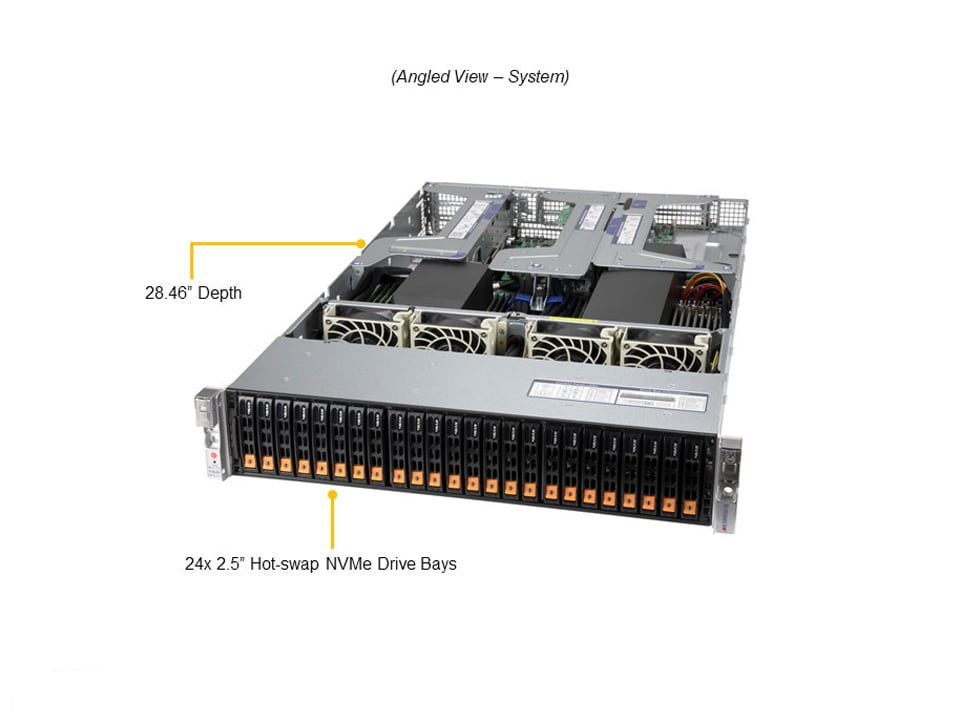Supermicro AS-2124US-TNRP — angle view