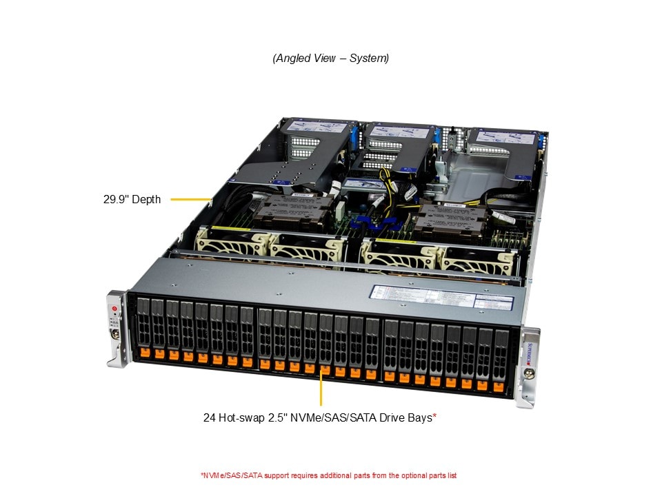 Supermicro AS-2125HS-TNR — angle view