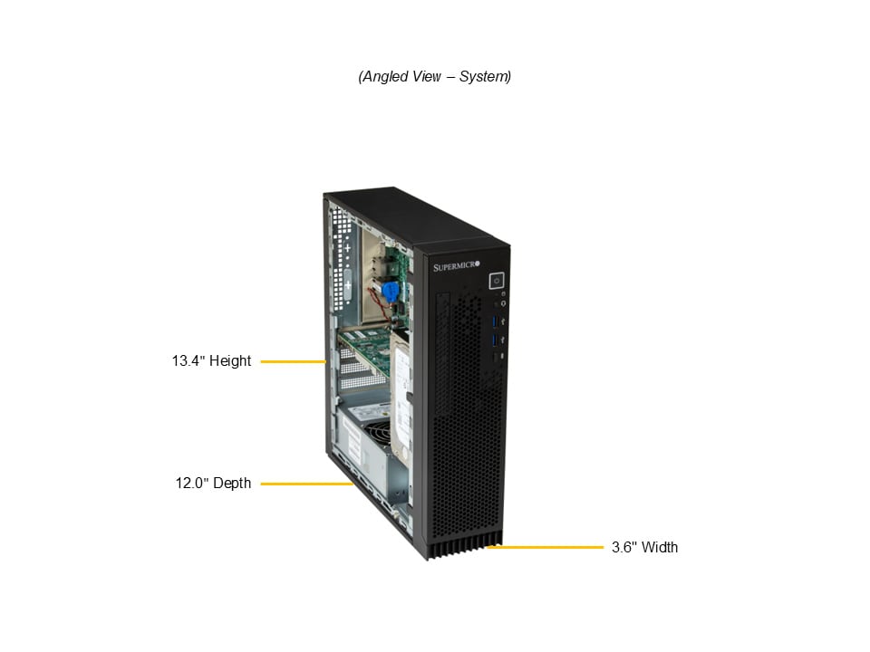 Supermicro AS-3015TR-I4 — angle view