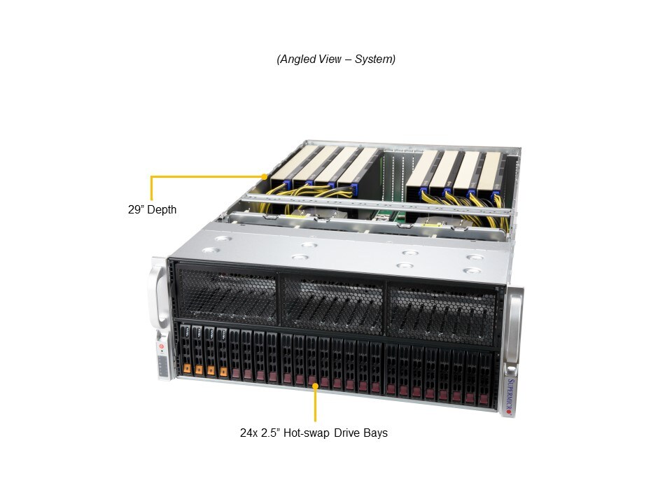 Supermicro AS-4124GS-TNR+ — angle view