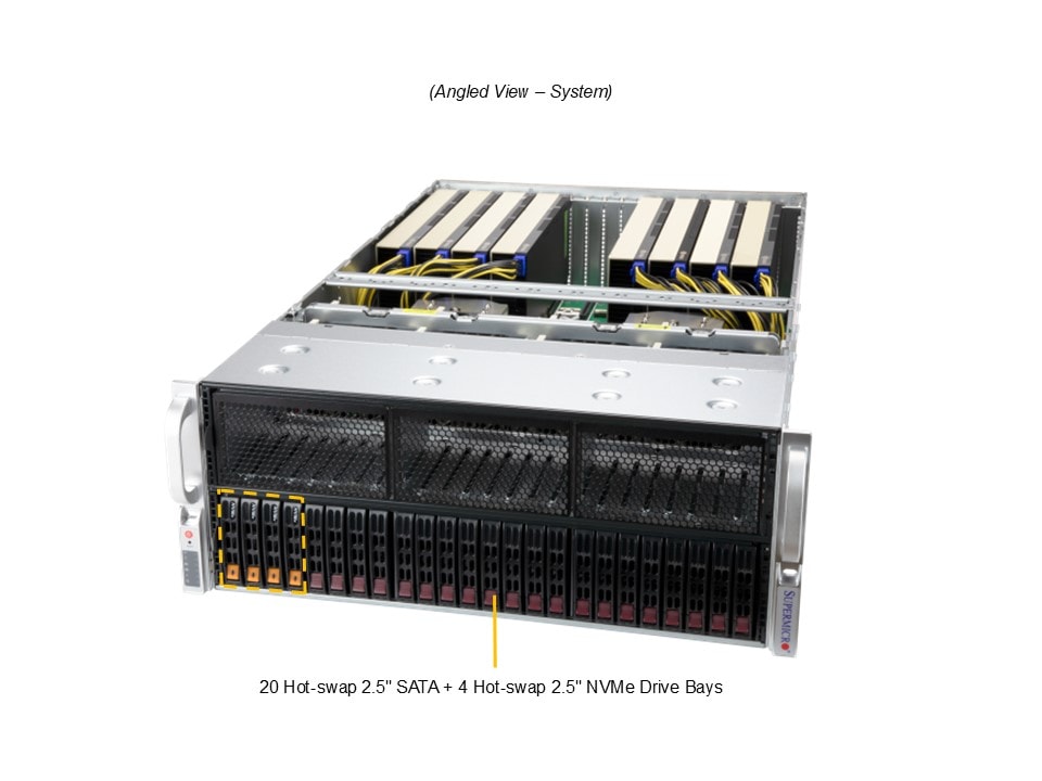 Supermicro AS-4125GS-TNRT — angle view