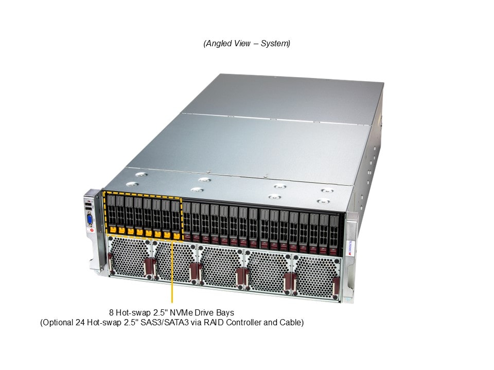 Supermicro AS-4145GH-TNMR — angle view