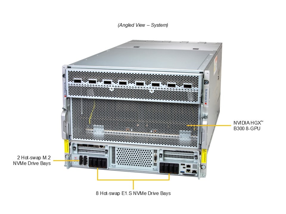 Supermicro AS-8126GS-NB3RT — angle view