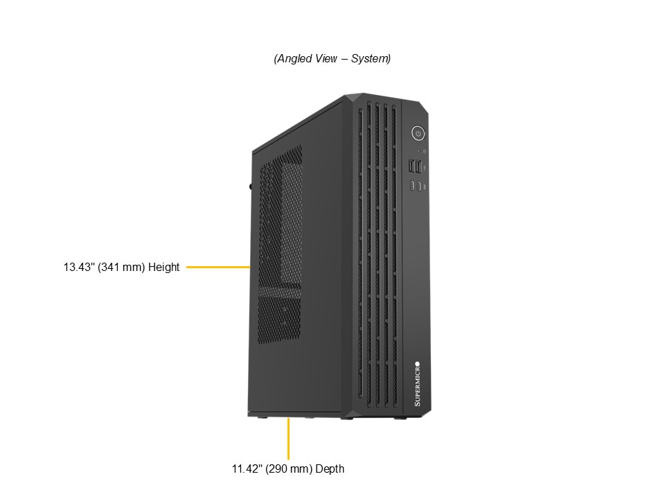 Supermicro AS-C521D-11302U — angle view