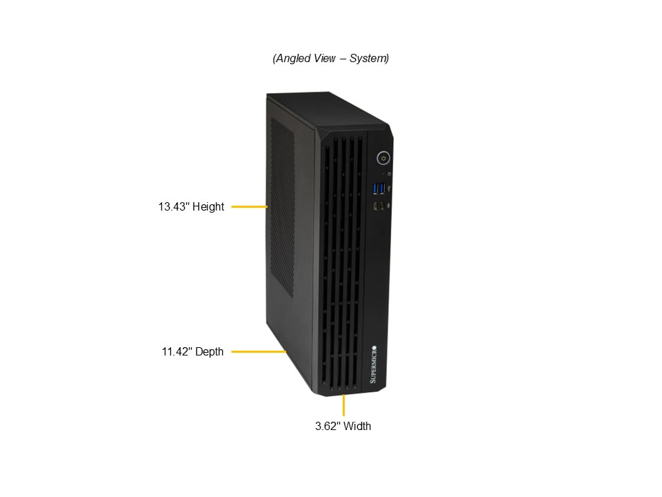 Supermicro AS-C521D-31101U — angle view