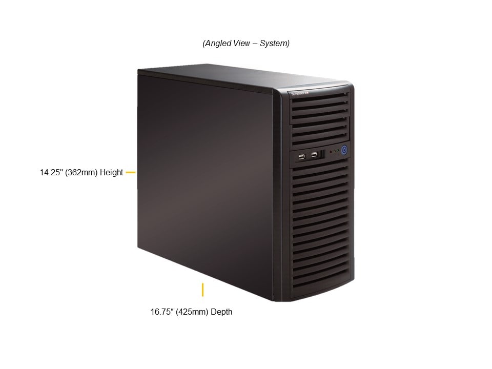 Supermicro AS-C531I-11102U — angle view