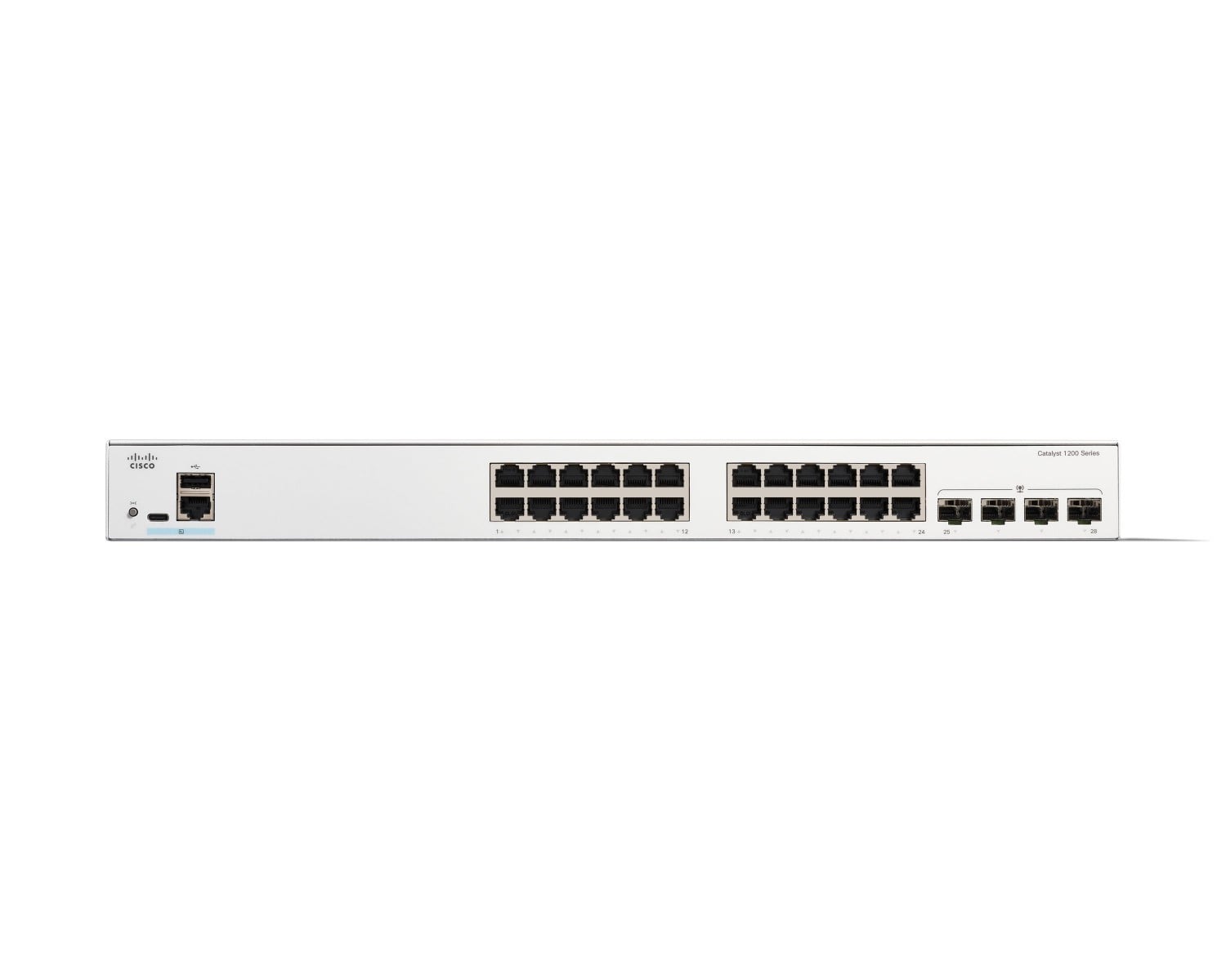 Cisco Catalyst 1200 24-port Gigabit switch, 4x 1G SFP uplinks — view 2