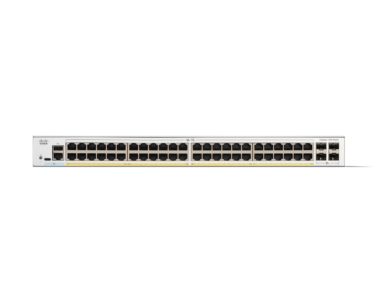 Cisco Catalyst 1200 48-port Gigabit PoE+ switch, 4x 10G SFP+ uplinks — view 2