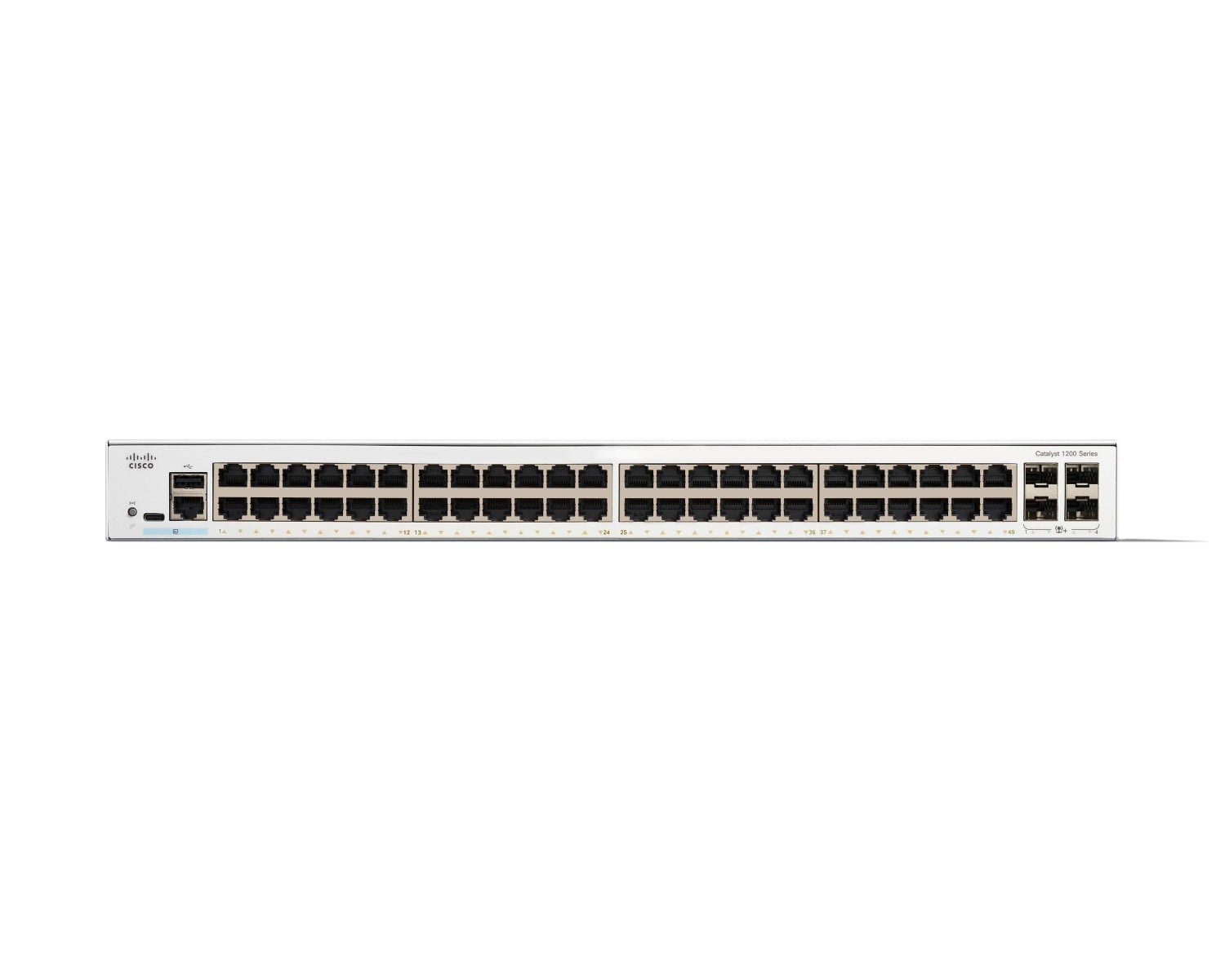 Cisco Catalyst 1200 48-port Gigabit switch, 4x 10G SFP+ uplinks — view 2