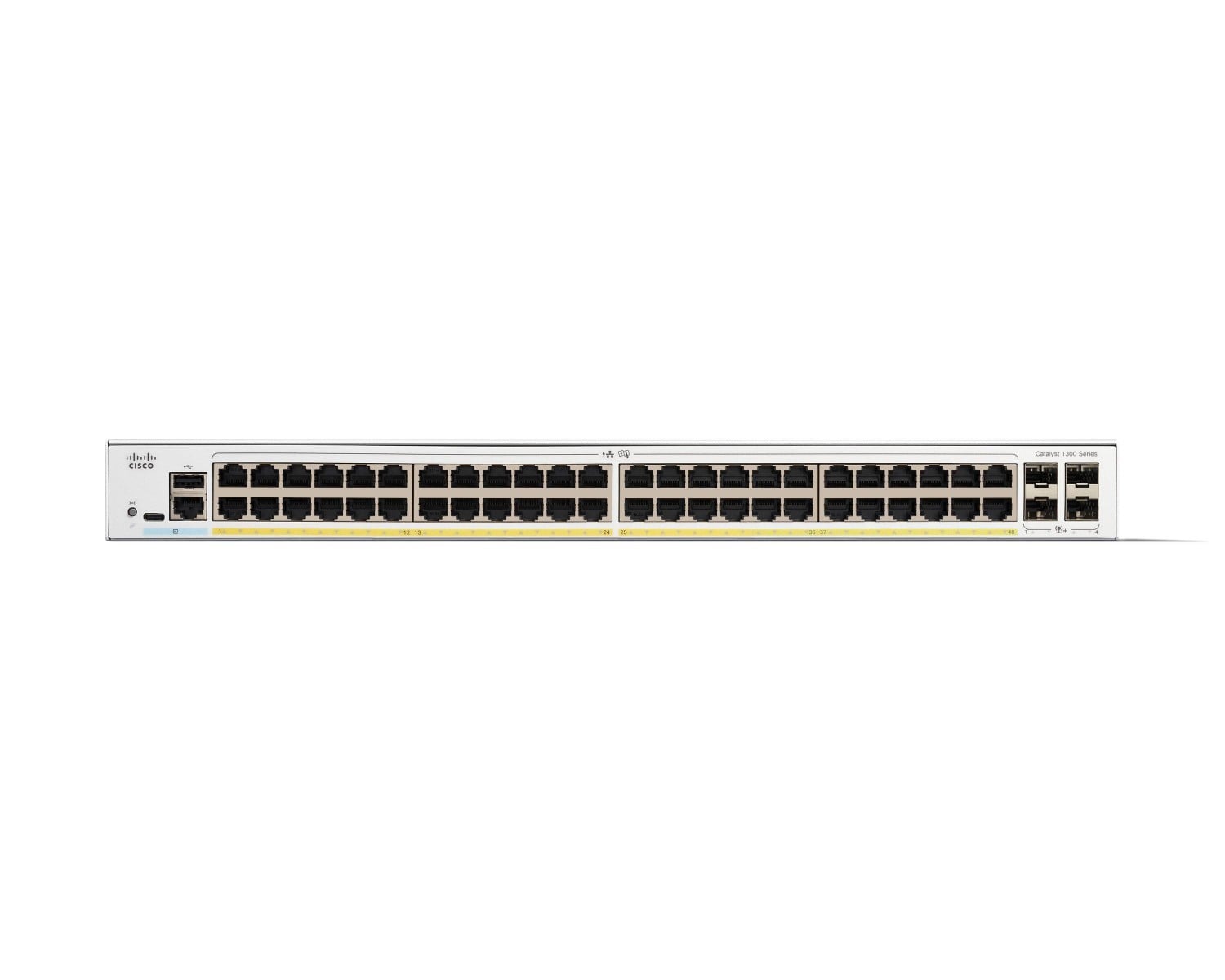 Cisco Catalyst 1300 48-port Gigabit PoE+ switch, 4x 10G SFP+ uplinks — view 2