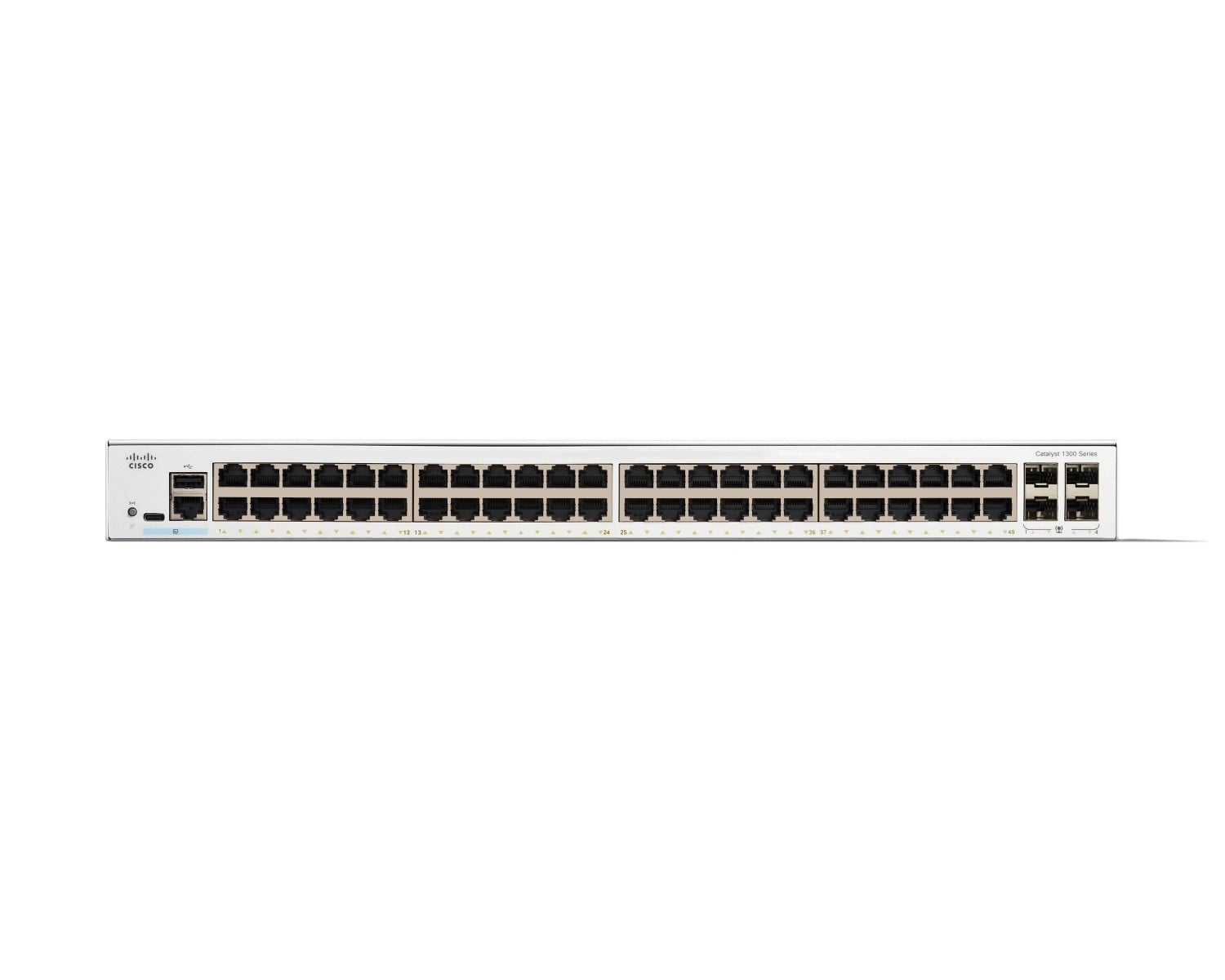 Cisco Catalyst 1300 48-port Gigabit switch, 4x 1G SFP uplinks — view 2