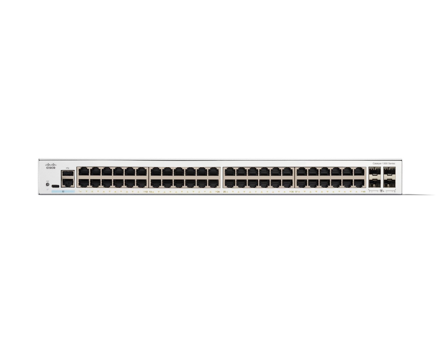 Cisco Catalyst 1300 48-port Gigabit switch, 4x 10G SFP+ uplinks — view 2