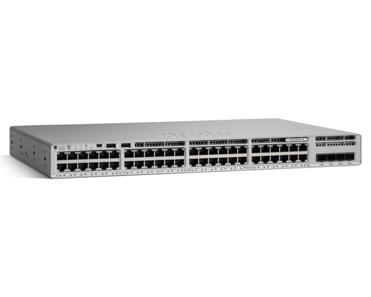 Cisco Catalyst 9200 48-port Gigabit PoE+ switch, modular uplinks, Network Advantage — view 2