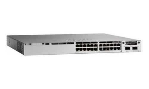 Cisco Catalyst 9200L 24-port Gigabit switch, 4x 1G SFP uplinks, Network Essentials — view 3