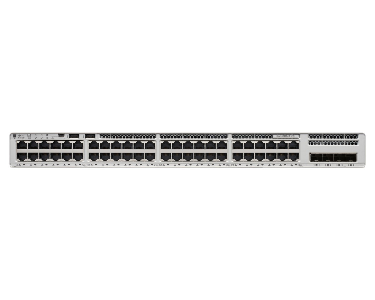 Cisco Catalyst 9200L 48-port Gigabit switch, 4x 10G SFP+ uplinks, Network Advantage — view 3