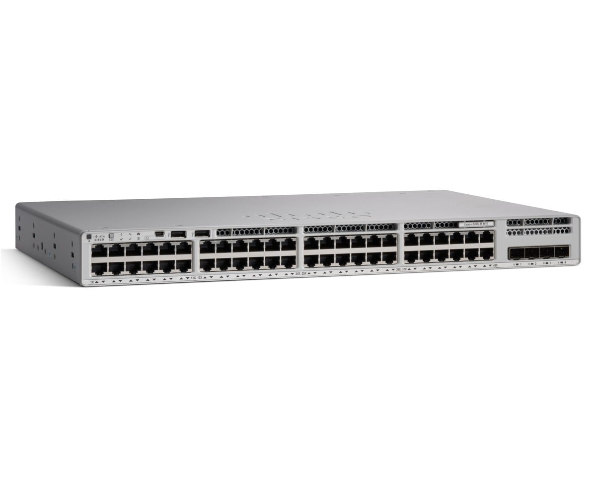 Cisco Catalyst 9200L 48-port Gigabit switch, 4x 10G SFP+ uplinks, Network Essentials — view 2